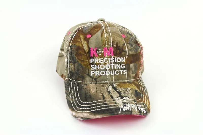 K&M Logo Hat - Washed Camo Twill with Pink Accents-0