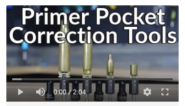 how to primer pocket correction uniformer tools