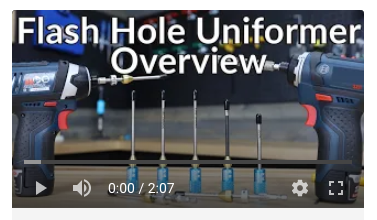 flash hole uniformer correction how to precision reloading
