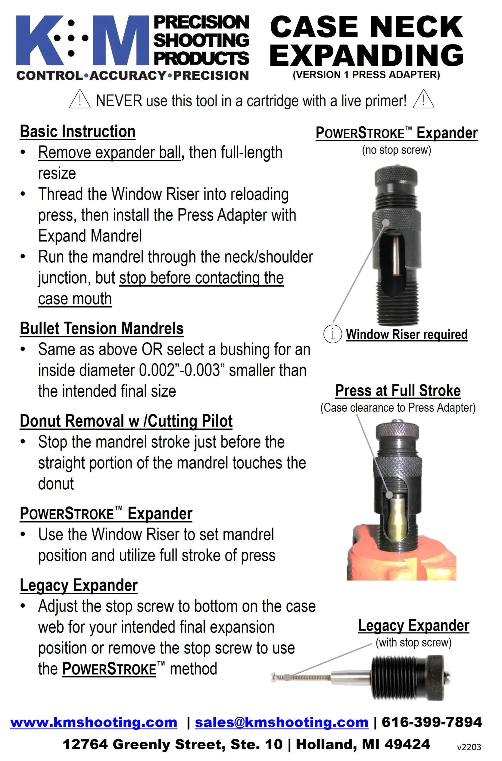 6mm-.30 Cal Special Expand Mandrel - PowerStroke (v2 Mandrel Holder & Press Adapter Required) - Image 3